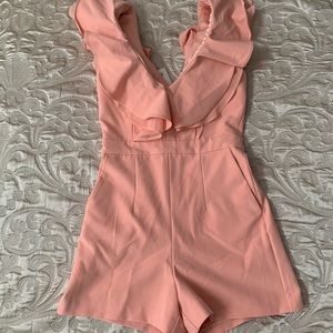 Coral shorts playsuit (Never Worn!)